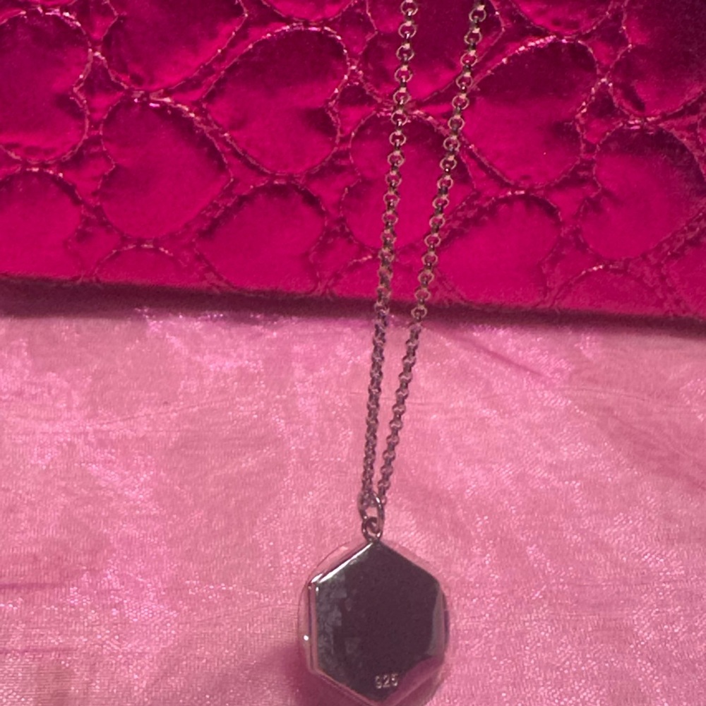 Coach Silver Geometric Necklace - image 1